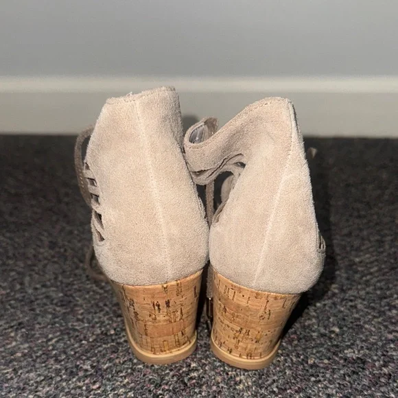 Women's Suede Dolce Vita Lace-Up Sandals - Picture 3 of 4